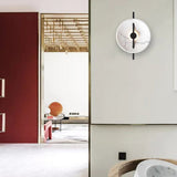 Elegant White Marble LED Wall Lamp Modern Circular Sconce for Bedroom Lighting