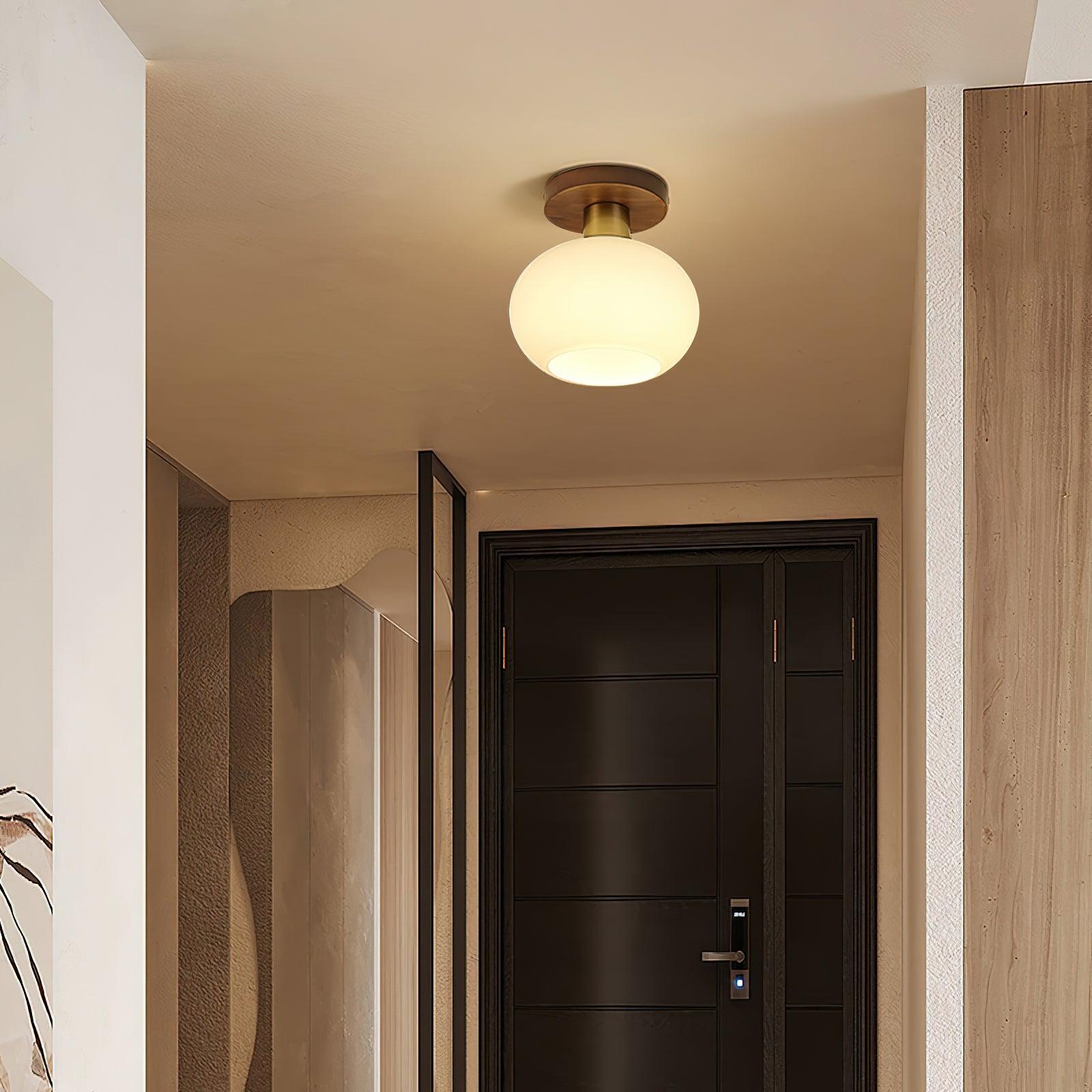 elegant-white-shell-ceiling-lamp-with-black-walnut-wood-base-and-copper-accents