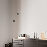 Elie Modern LED Droplight Pendant Lamp with Minimalist Black Aluminum and Acrylic Diffuser