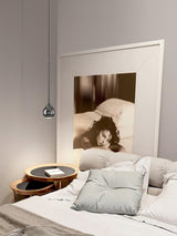 Elie Modern LED Droplight Pendant Lamp with Minimalist Black Aluminum and Acrylic Diffuser