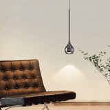 Elie Modern LED Droplight Pendant Lamp with Minimalist Black Aluminum and Acrylic Diffuser