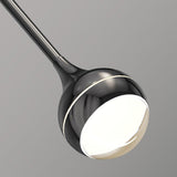 Elie Modern LED Droplight Pendant Lamp with Minimalist Black Aluminum and Acrylic Diffuser