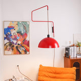 Elio Modern Swivel Wall Sconce Plug In Adjustable Arm Lamp with Counterweight for Reading