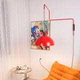 Elio Modern Swivel Wall Sconce Plug In Adjustable Arm Lamp with Counterweight for Reading