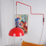 Elio Modern Swivel Wall Sconce Plug In Adjustable Arm Lamp with Counterweight for Reading