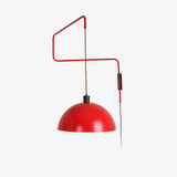 Elio Modern Swivel Wall Sconce Plug In Adjustable Arm Lamp with Counterweight for Reading