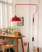 Elio Modern Swivel Wall Sconce Plug In Adjustable Arm Lamp with Counterweight for Reading