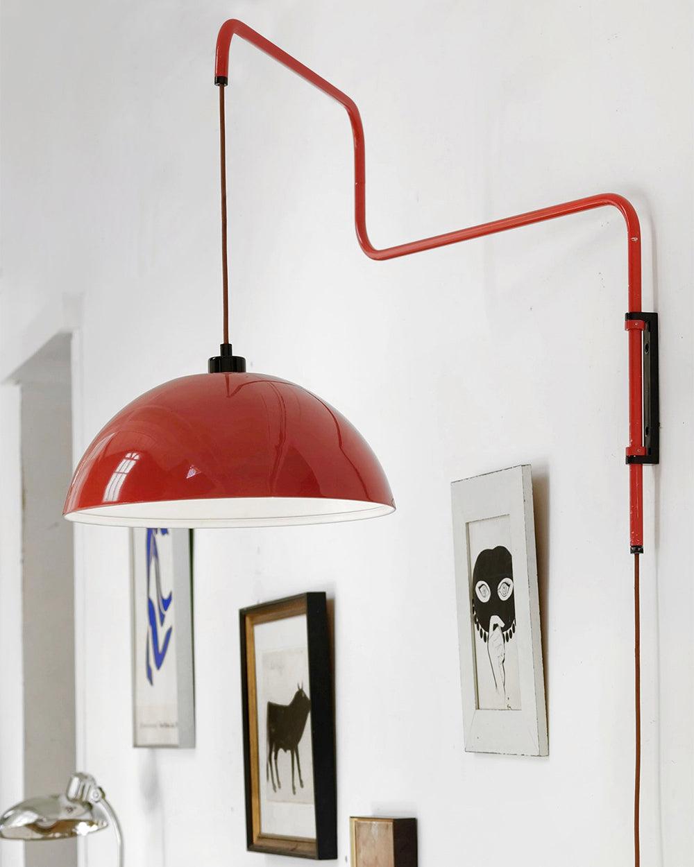 Elio Modern Swivel Wall Sconce Plug In Adjustable Arm Lamp with Counterweight for Reading