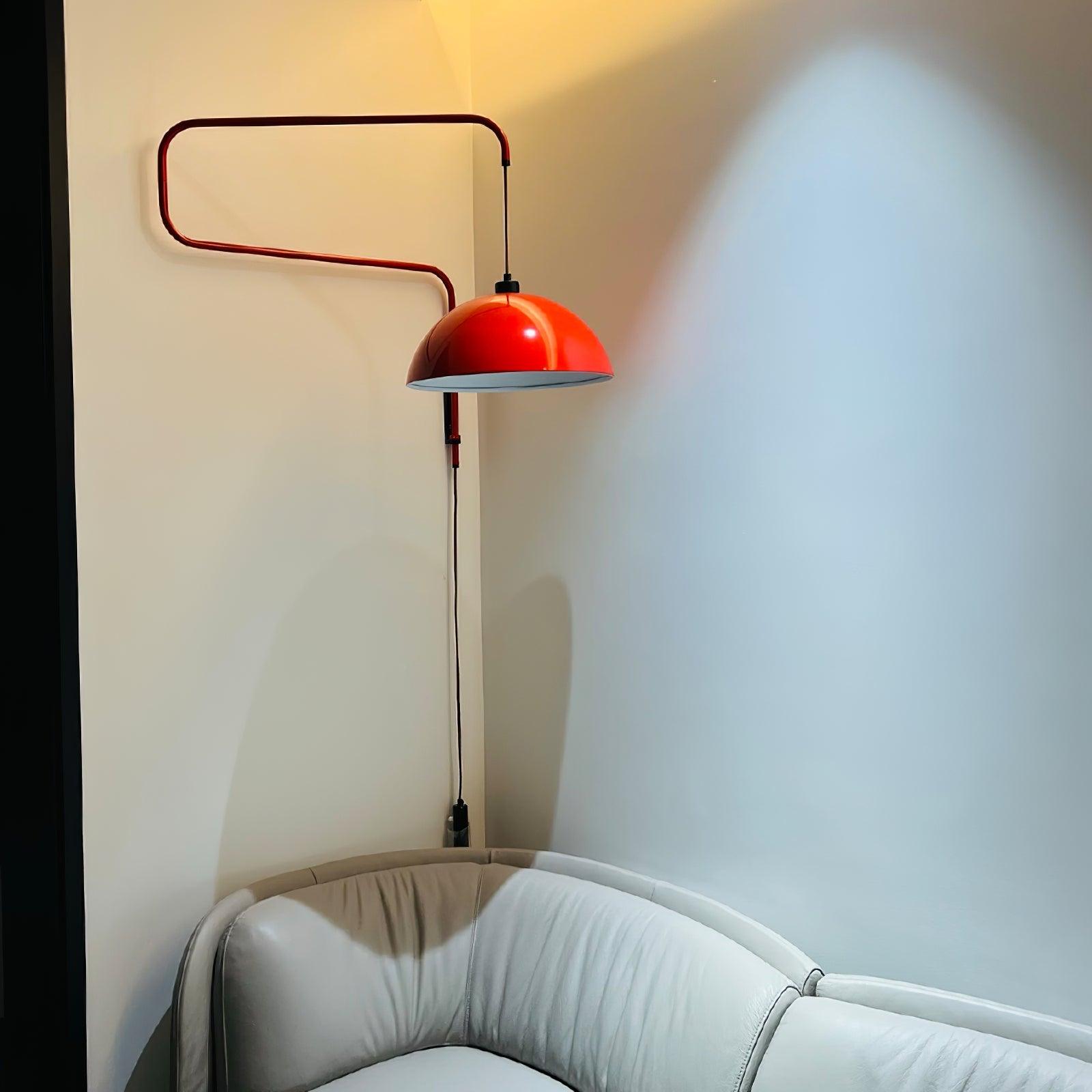 Elio Modern Swivel Wall Sconce Plug In Adjustable Arm Lamp with Counterweight for Reading
