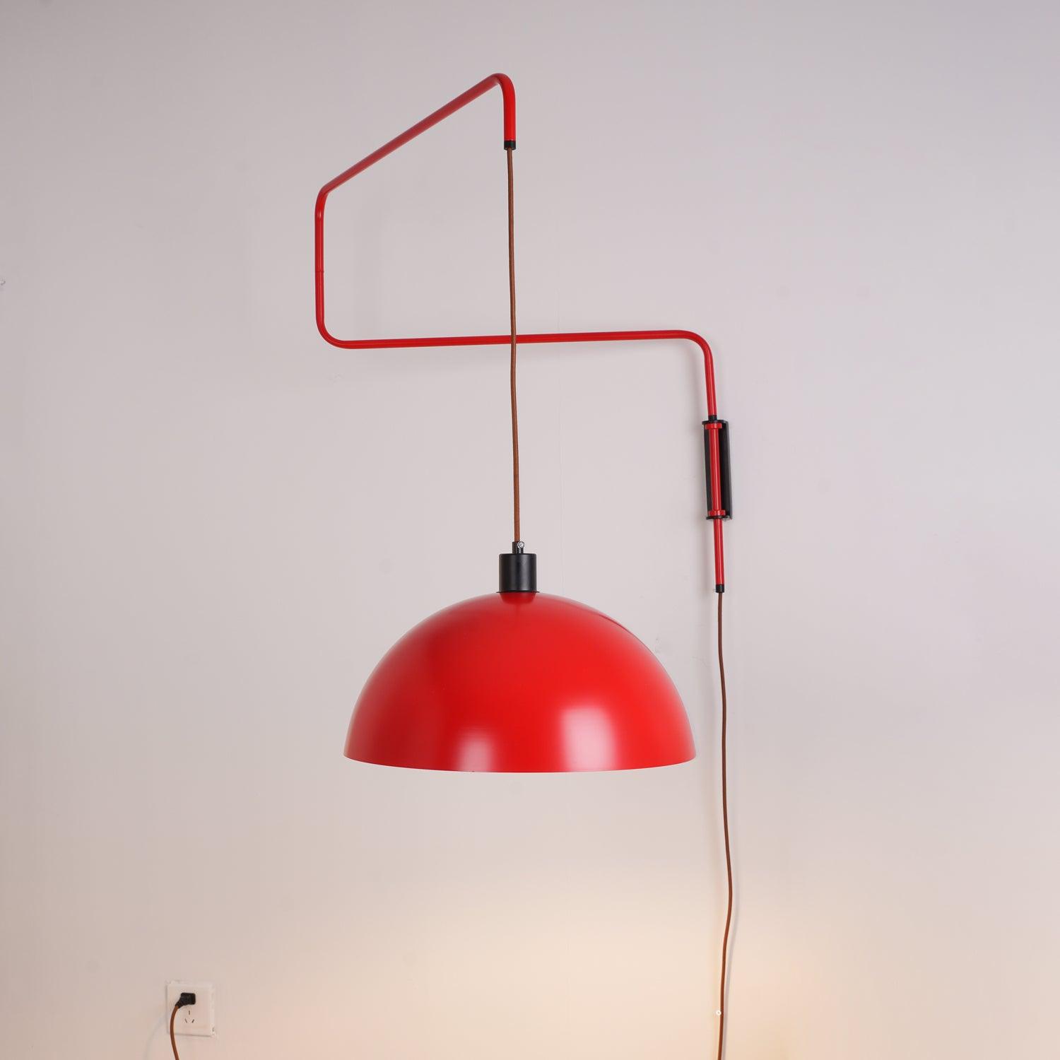 Elio Modern Swivel Wall Sconce Plug In Adjustable Arm Lamp with Counterweight for Reading