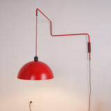 Elio Modern Swivel Wall Sconce Plug In Adjustable Arm Lamp with Counterweight for Reading