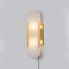 Elongated Alabaster Wall Sconce Plug In Bracket Light for Modern Home Decor