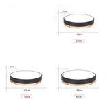 Ultra Thin Round LED Flush Mount Ceiling Light with Bamboo Style Finish for Kids Bedroom Playroom
