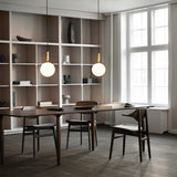 Elysian Glow Glass Sphere Pendant Swag Light with Brass Finish and Plug In Cord