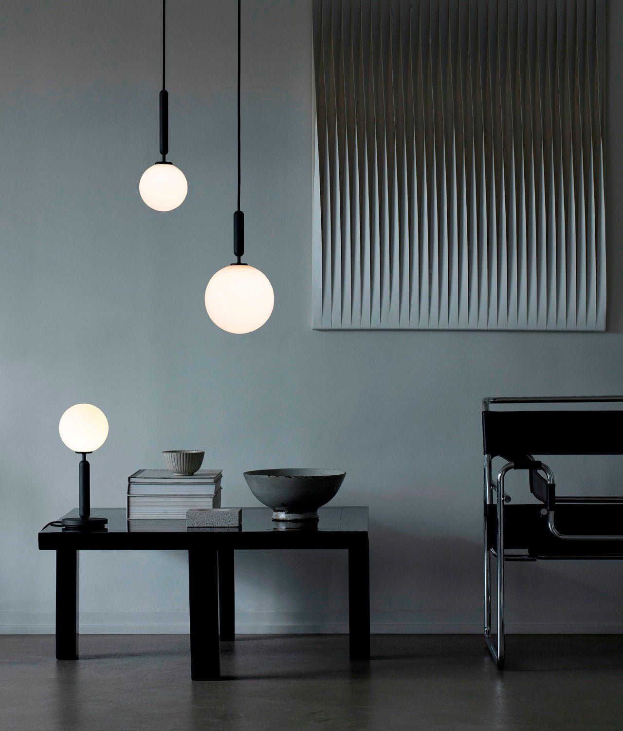 Elysian Glow Glass Sphere Pendant Swag Light with Brass Finish and Plug In Cord
