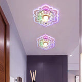 Modern Flower Shape LED Flush Mount Ceiling Light Fixture for Kids Bedroom and Nursery