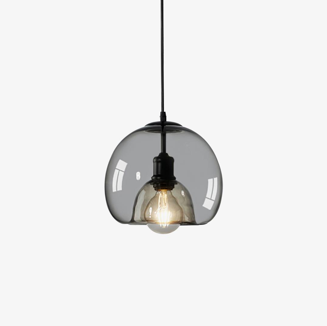 Eres Translucent Oval Glass Droplight Pendant Lamp for Modern Interior Ceiling Decor