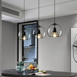 Eres Translucent Oval Glass Droplight Pendant Lamp for Modern Interior Ceiling Decor