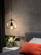 Eres Translucent Oval Glass Droplight Pendant Lamp for Modern Interior Ceiling Decor