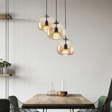 Eres Translucent Oval Glass Droplight Pendant Lamp for Modern Interior Ceiling Decor