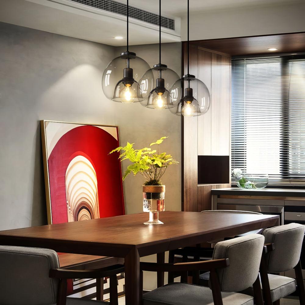 Eres Translucent Oval Glass Droplight Pendant Lamp for Modern Interior Ceiling Decor