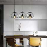Eres Translucent Oval Glass Droplight Pendant Lamp for Modern Interior Ceiling Decor