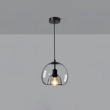 Eres Translucent Oval Glass Droplight Pendant Lamp for Modern Interior Ceiling Decor