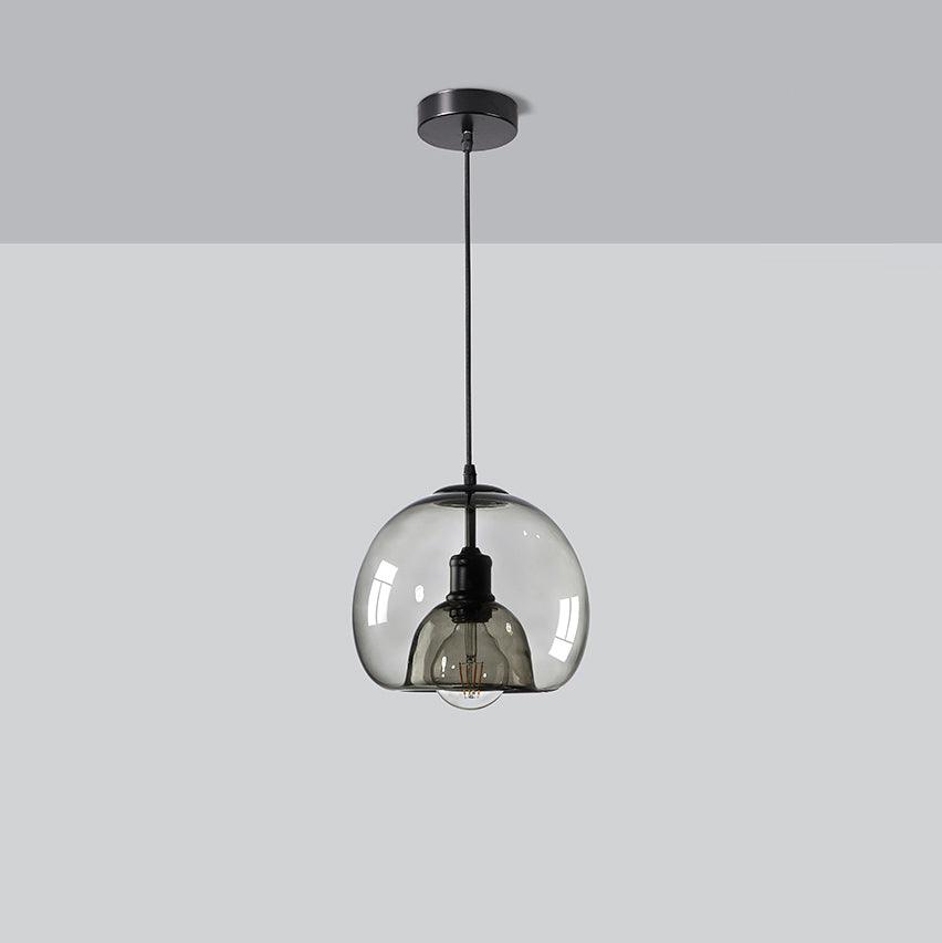 Eres Translucent Oval Glass Droplight Pendant Lamp for Modern Interior Ceiling Decor