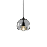 Eres Translucent Oval Glass Droplight Pendant Lamp for Modern Interior Ceiling Decor