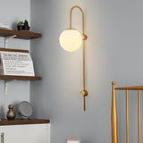 Erikson Modern Glass Globe Wall Sconce Contemporary Indoor Wall Mounted Light Fixture