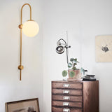 Erikson Modern Glass Globe Wall Sconce Contemporary Indoor Wall Mounted Light Fixture
