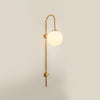 Erikson Modern Glass Globe Wall Sconce Contemporary Indoor Wall Mounted Light Fixture