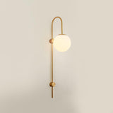 Erikson Modern Glass Globe Wall Sconce Contemporary Indoor Wall Mounted Light Fixture