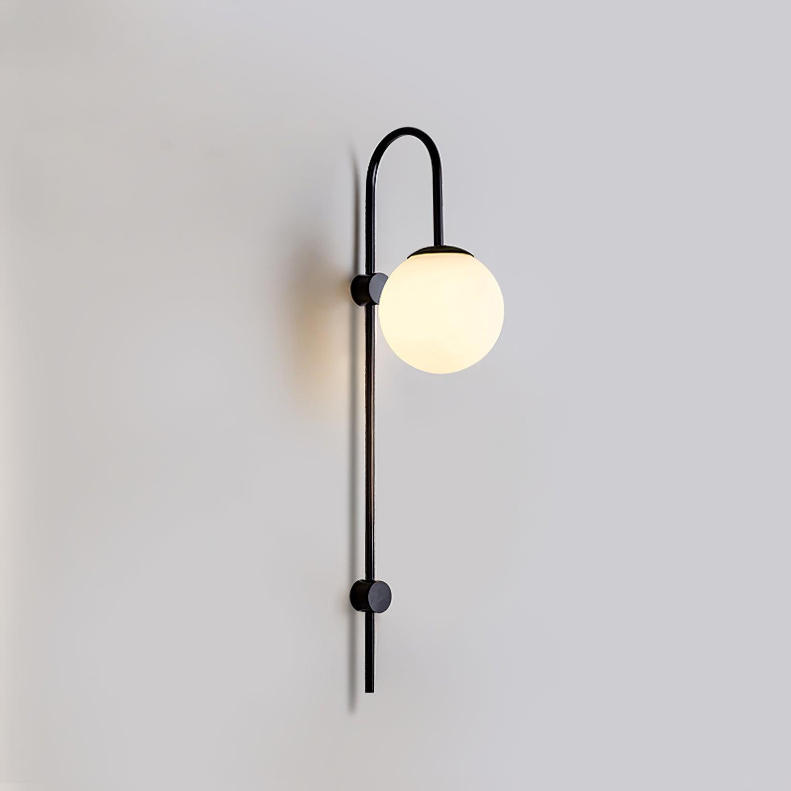 Erikson Modern Glass Globe Wall Sconce Contemporary Indoor Wall Mounted Light Fixture