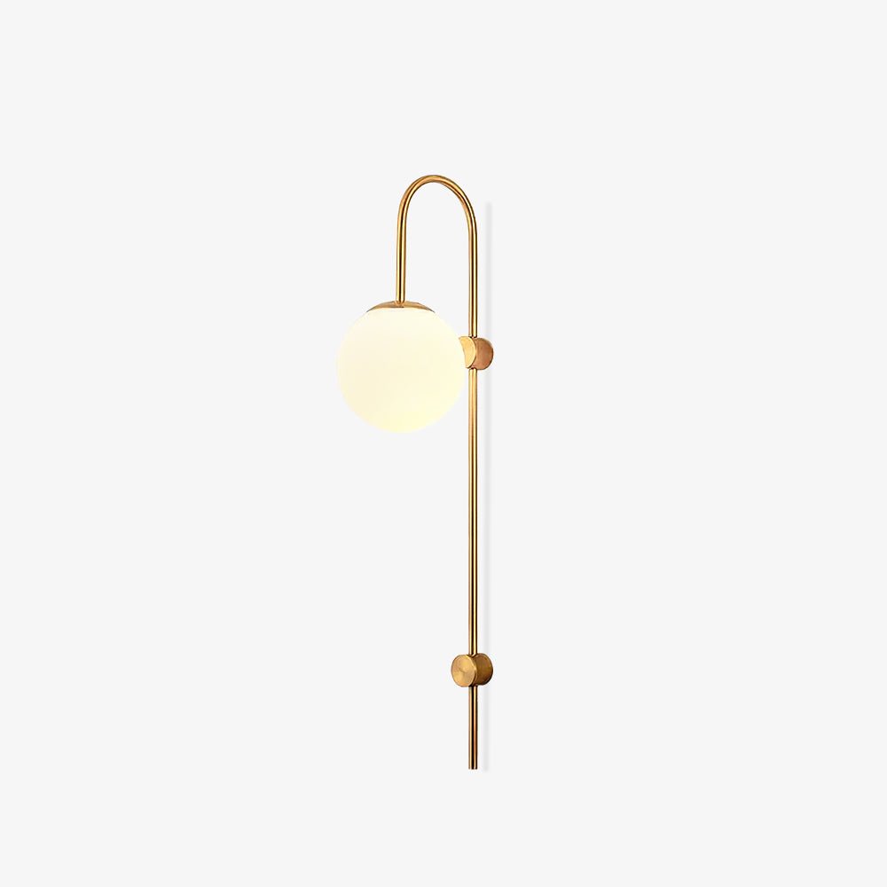 Erikson Modern Glass Globe Wall Sconce Contemporary Indoor Wall Mounted Light Fixture
