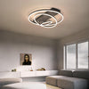 Modern 3 Ring Acrylic LED Flush Mount Ceiling Light Fixture for Living Room Bedroom