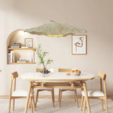 Etaias Handcrafted Paper Pulp LED Pendant Light White Artistic Hanging Fixture for Modern Interiors