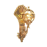 European Retro Peacock Outdoor Wall Light Waterproof Aluminum Exterior Garden Sconce