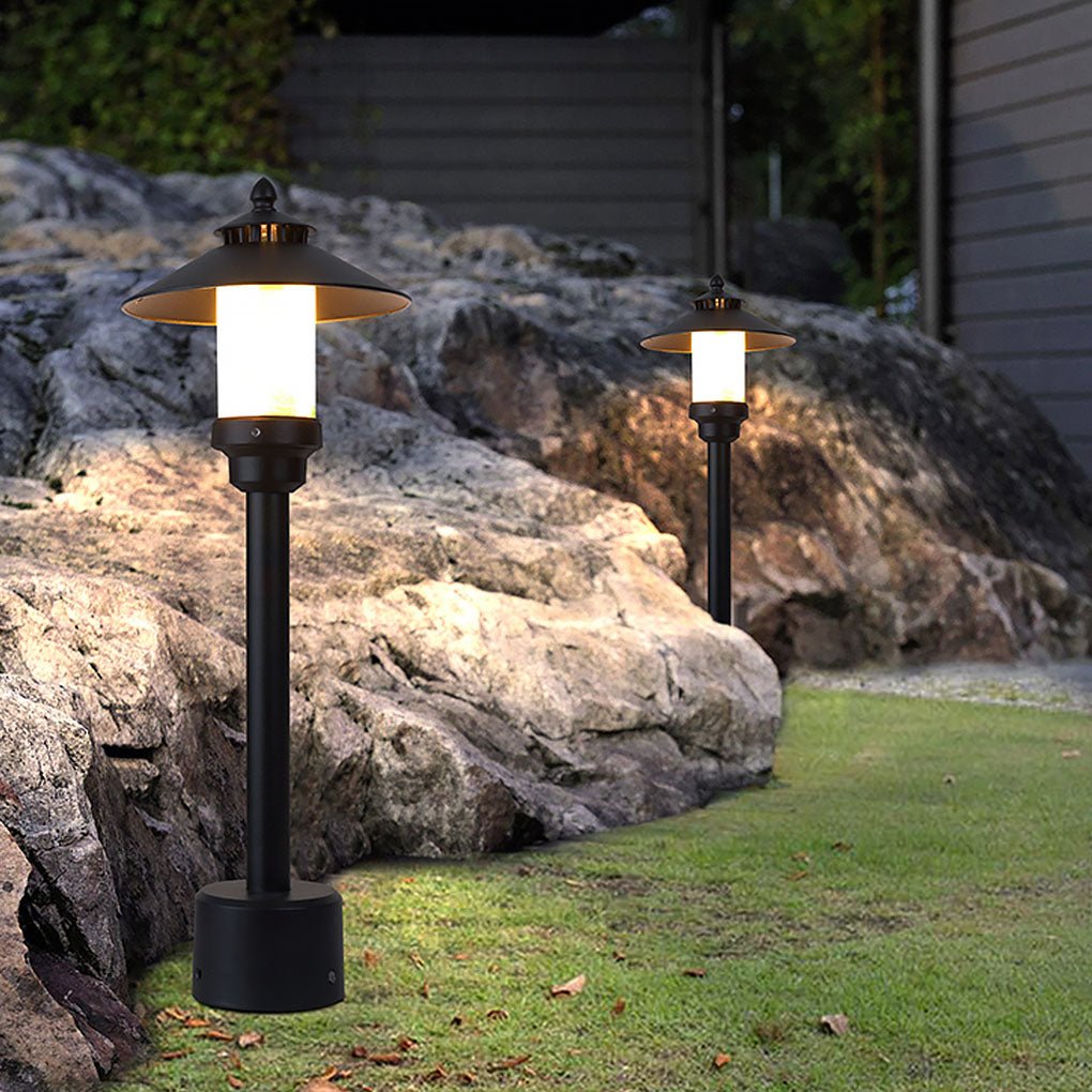 European Style Outdoor Garden Pathway Light Waterproof Aluminum and Marble Landscape Lamp