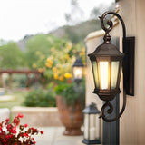 European Style Retro Outdoor Wall Sconce Waterproof Aluminum Exterior Light for Porch and Garden