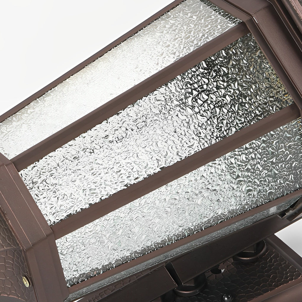 European Style Retro Outdoor Wall Sconce Waterproof Aluminum Exterior Light for Porch and Garden