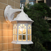 European Style Waterproof Aluminum Glass Outdoor Wall Sconce for Porch and Terrace