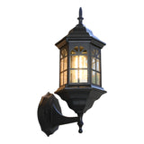 European Style Waterproof Outdoor Wall Lantern Glass Sconce Rustproof Exterior Porch Lighting