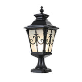 European Style Waterproof Solar Fence Post Light for Outdoor Garden Pillars