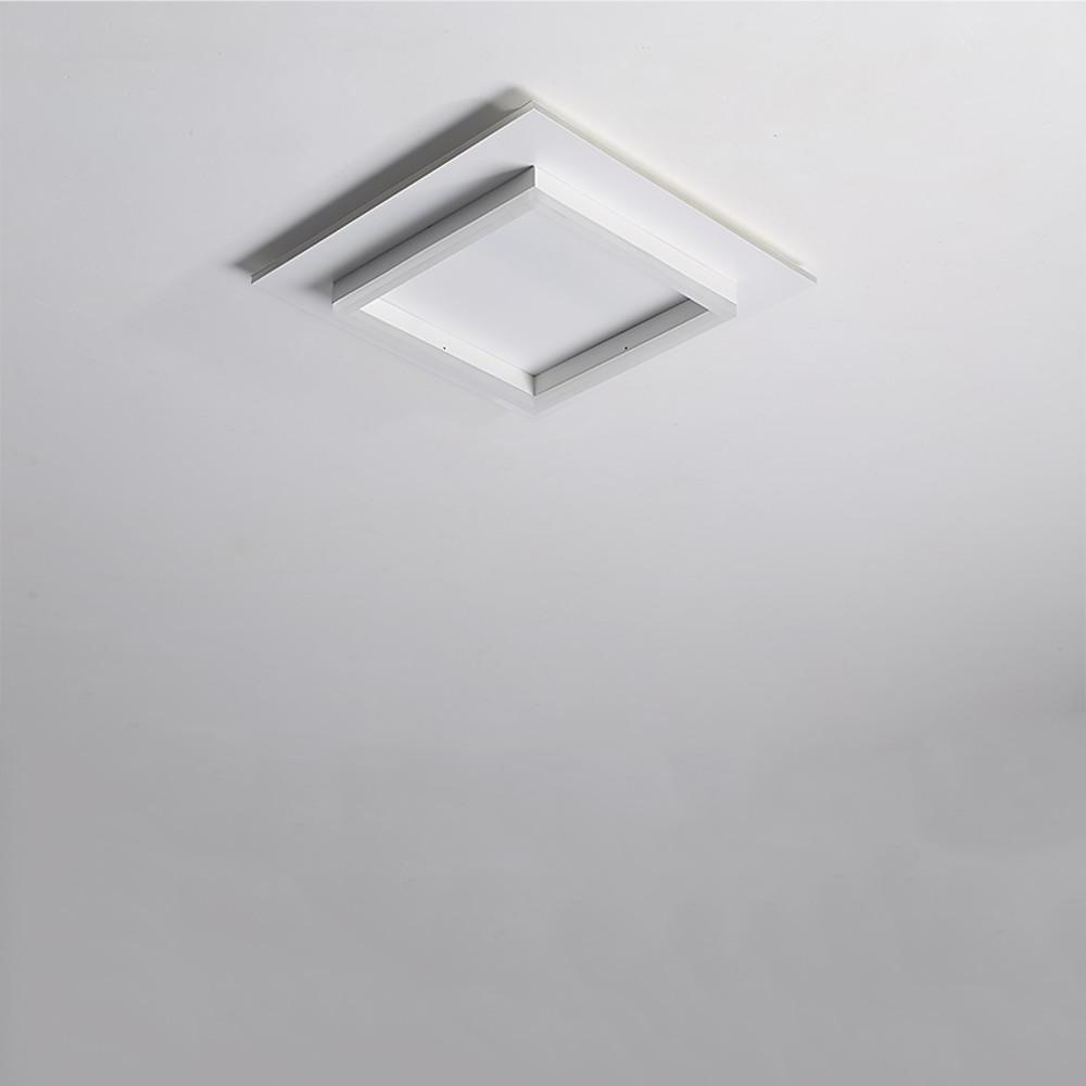Modern Double Square LED Flush Mount Ceiling Light for Bedroom and Living Room