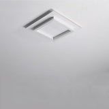 Modern Double Square LED Flush Mount Ceiling Light for Bedroom and Living Room