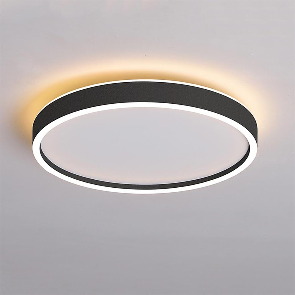 Modern Round LED Flush Mount Ceiling Light for Bedroom and Living Room Minimalist Low Profile Lighting