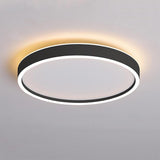 Modern Round LED Flush Mount Ceiling Light for Bedroom and Living Room Minimalist Low Profile Lighting