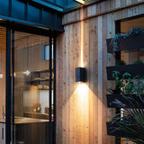 Exterior LED Up and Down Wall Sconce Dual Beam Outdoor Porch Light for Garden Villa