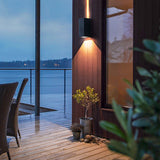 Exterior LED Up and Down Wall Sconce Dual Beam Outdoor Porch Light for Garden Villa